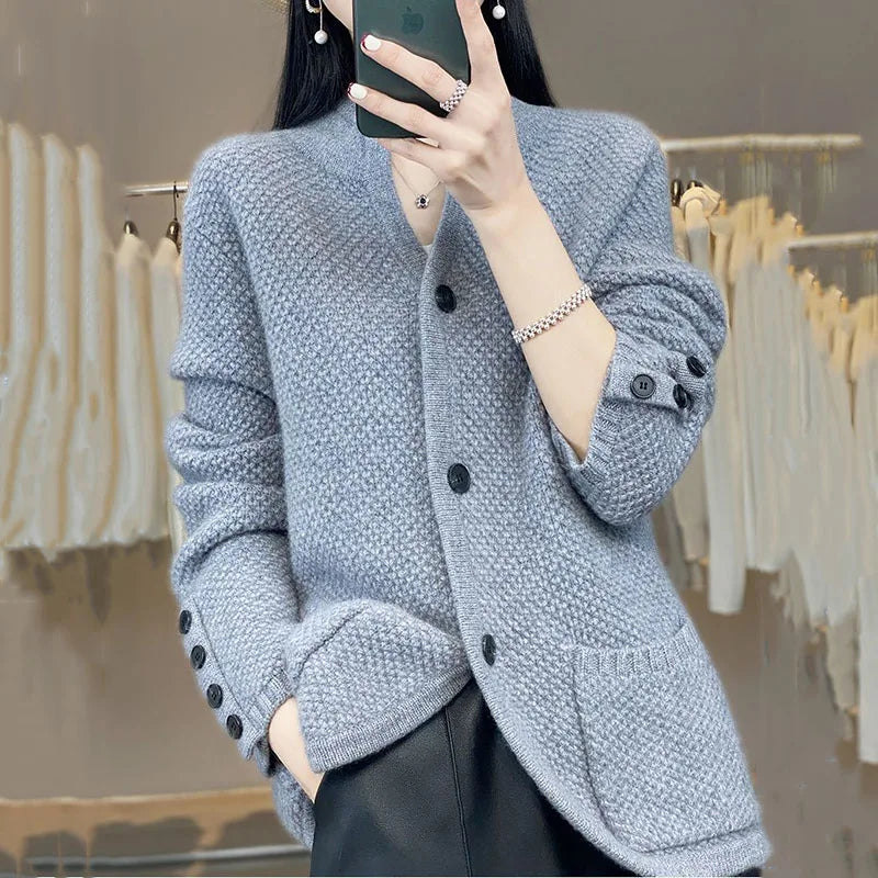 Linden Textured Knit Cardigan