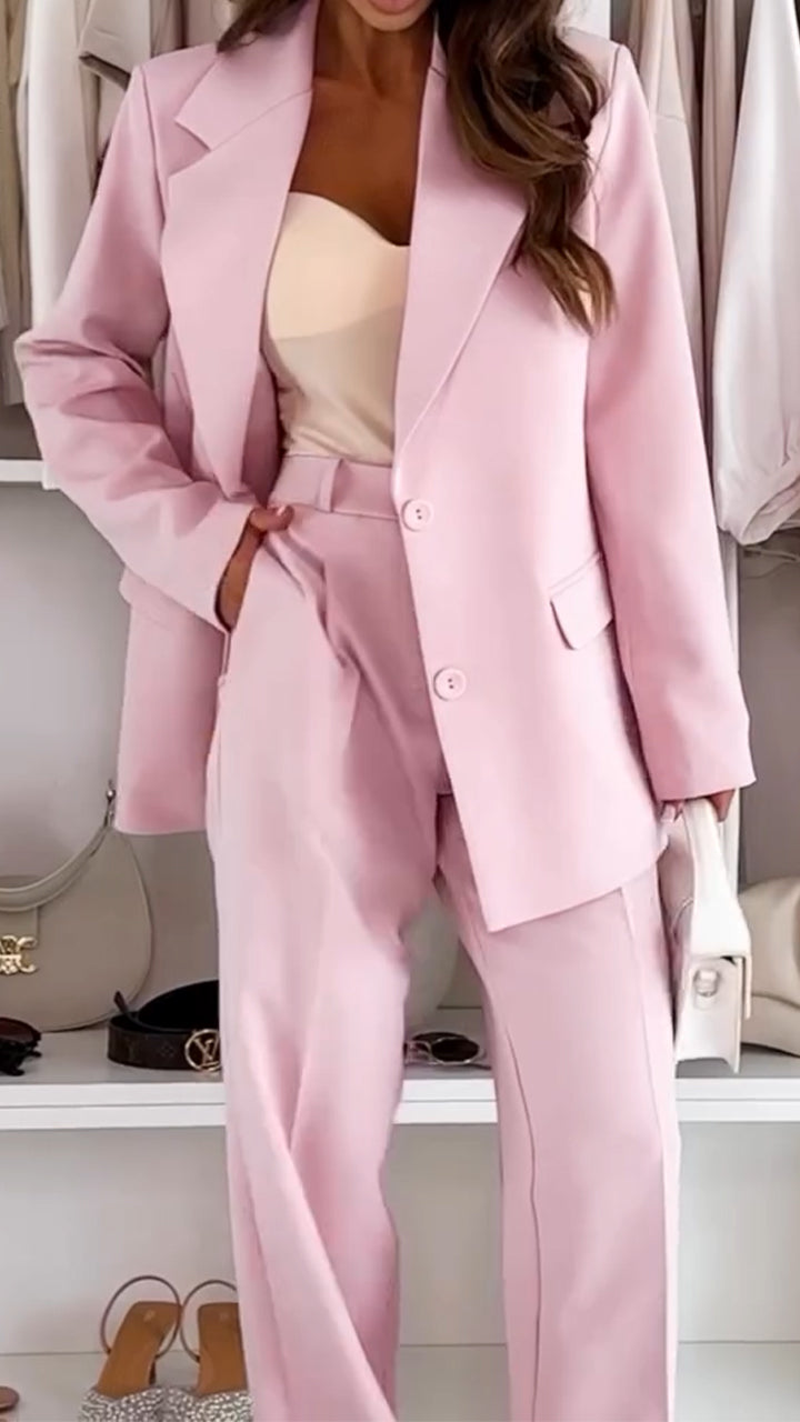 Ladies Lapel Casual Commuter Suit - Seldom Seen Styles