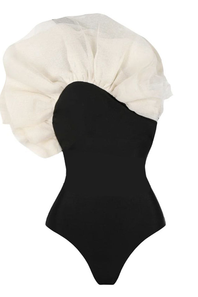 Exaggerated 3D Flower One Piece Swimsuit - Seldom Seen Styles