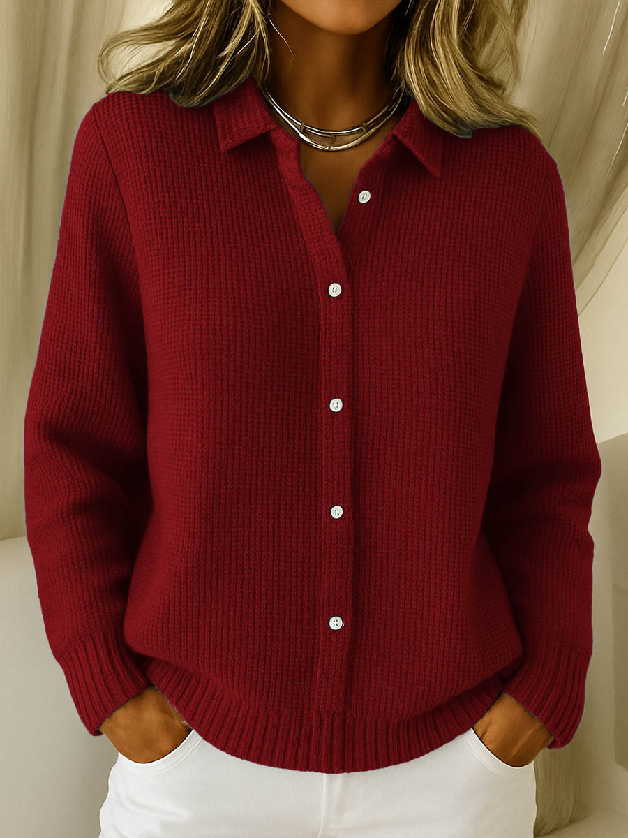 Elaine | Classic Knit Button Cardigan - Seldom Seen Styles