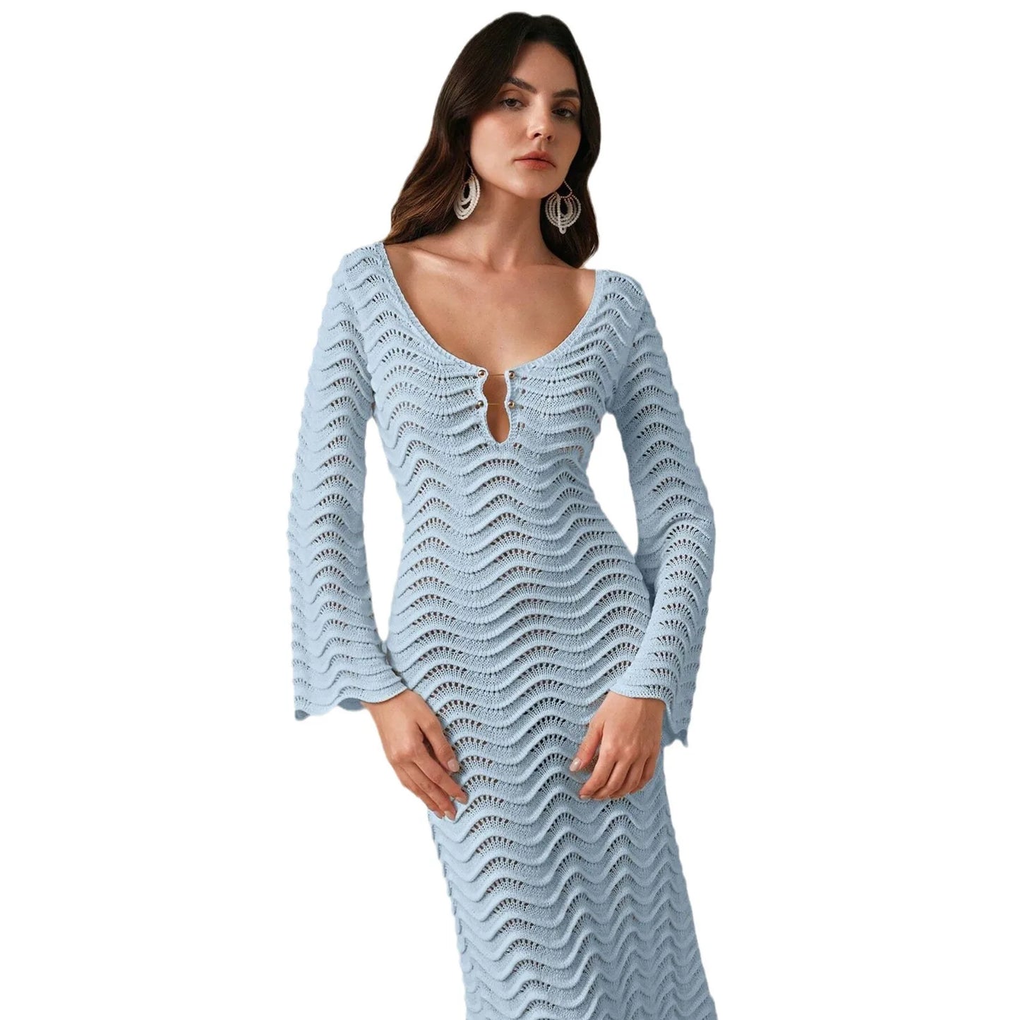 Alessia Open-Knit Dress - Seldom Seen Styles