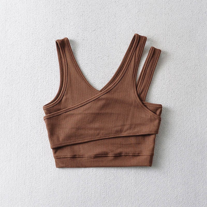 Boho Ribbed Crop Top - Seldom Seen Styles