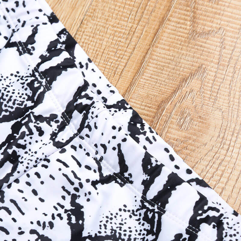 Boyshort Snake Bandeau Brazilian Two Piece Bikini Swimsuit - Seldom Seen Styles