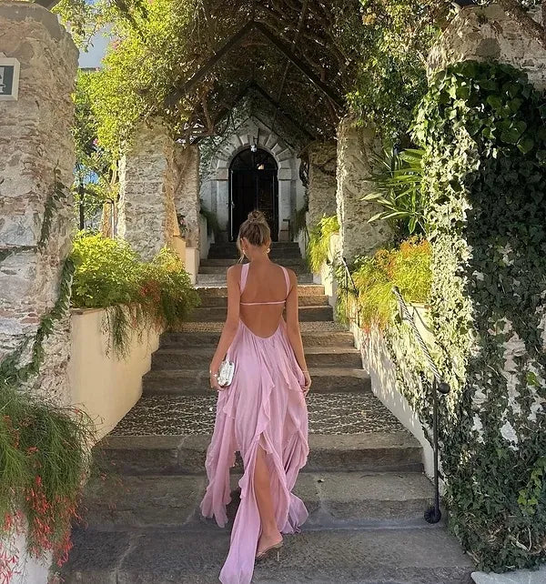 Collins | Ruffle Strapless Maxi Dress - Seldom Seen Styles