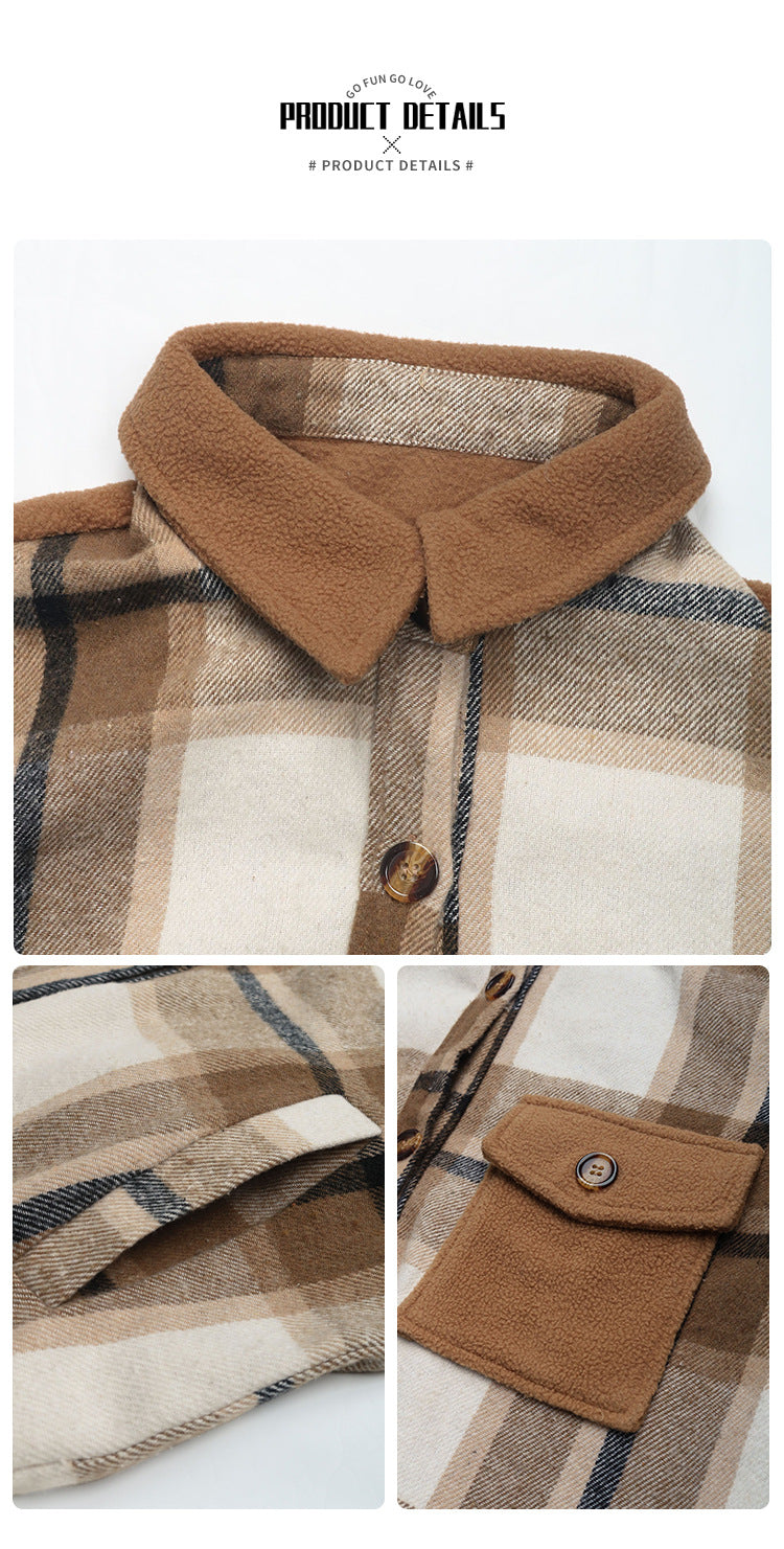 Long Jackets for Women Loose Fit Long Sleeve Flannel Plaid Coat Casual Button Down Lapel Shirt Jacket - Seldom Seen Styles