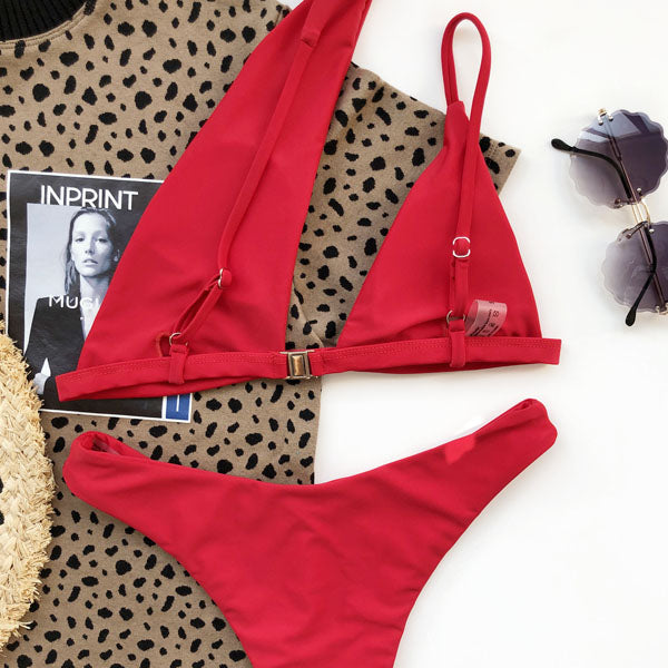 Rhonda Asymmetrical One Shoulder Bikini Set - Seldom Seen Styles