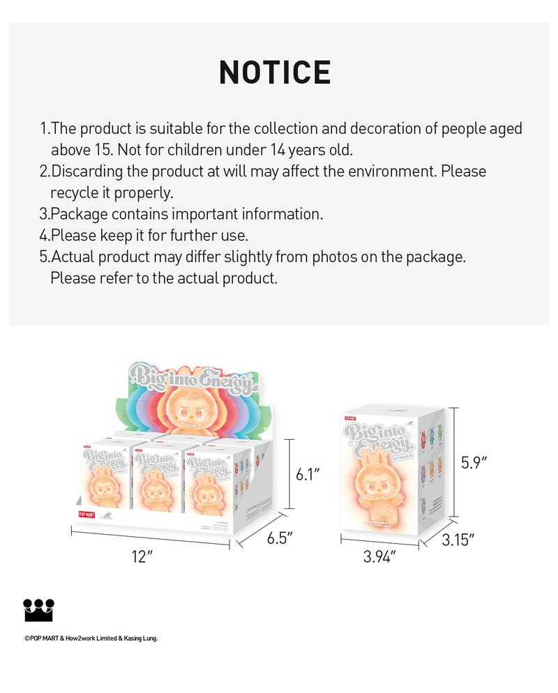 THE MONSTERS Big into Energy Series-Vinyl Plush Pendant Blind Box - Seldom Seen Styles