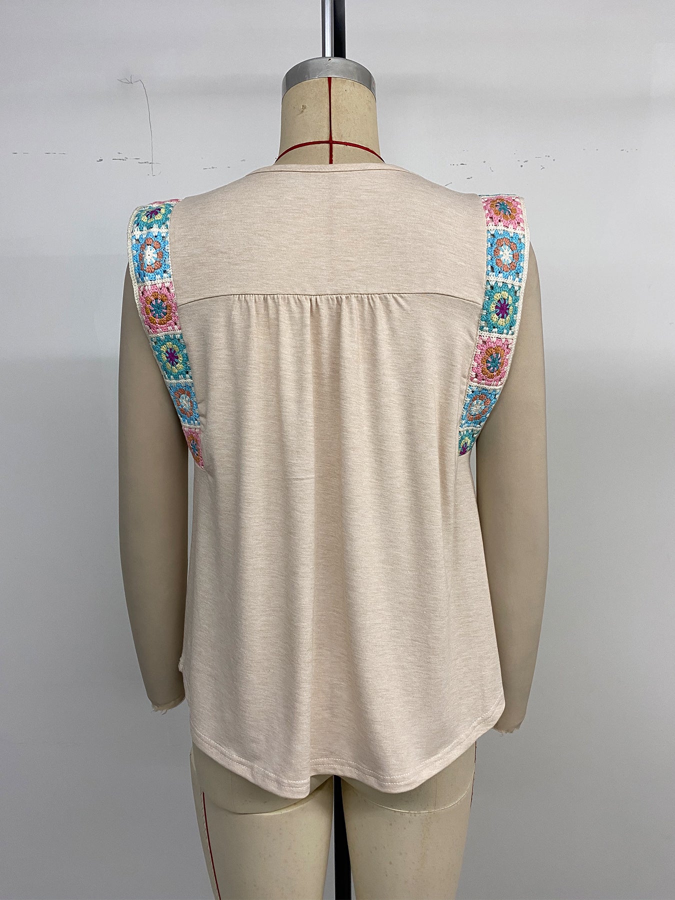 Women's 2025 Summer Fashion Cap Sleeve Tops for Women Round Neck Ribbon Splicing Casual Sleeveless Sweatshirt Top - Seldom Seen Styles