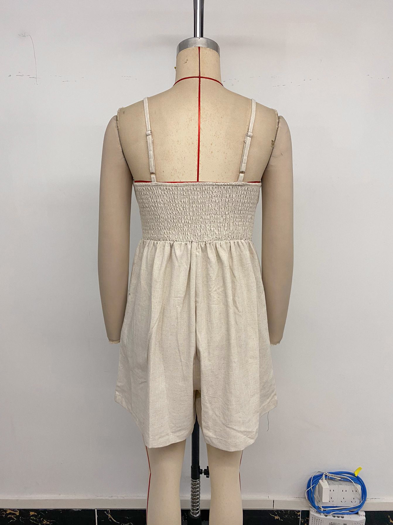 Women's Summer Casual Linen Rompers High Waist Sleeveless Short Jumpsuit with Pockets Beach Vacation Overalls 2025 - Seldom Seen Styles