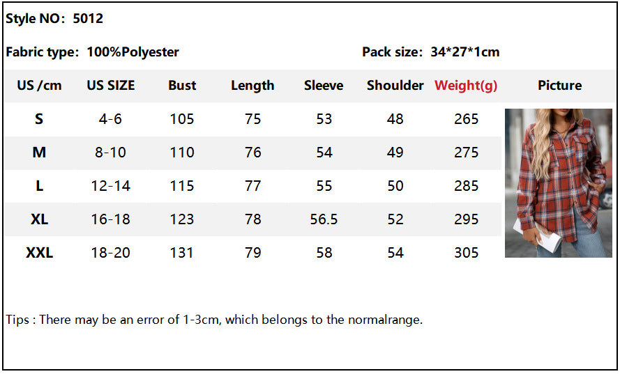 Womens Button Down Flannel Shirts Long Sleeve Plaid Shackets Business Casual Blouse Top - Seldom Seen Styles