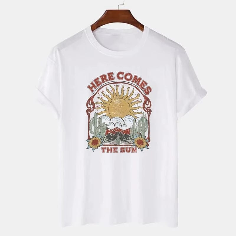Boho “Here Comes The Sun” Graphic Tee - Seldom Seen Styles