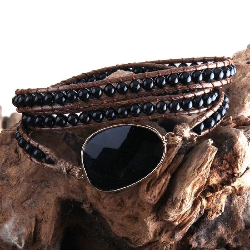 Boho Beaded Stone Wrap Bracelet - Seldom Seen Styles