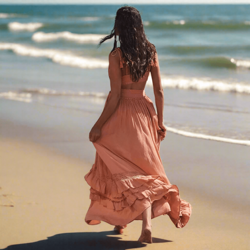 Boho Summer Beach Maxi Dress - Seldom Seen Styles