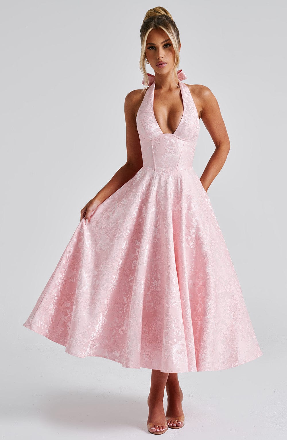 Effie Midi Dress - Blush - Seldom Seen Styles