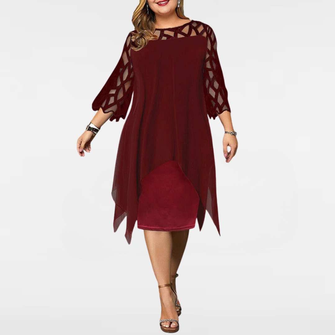 Isabel | Chic Plus Size Midi Dress For Modern Women - Seldom Seen Styles