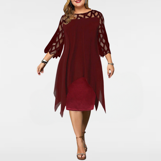 Isabel | Chic Plus Size Midi Dress For Modern Women - Seldom Seen Styles