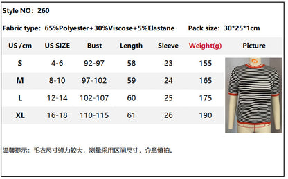 Womens Tops Casual Summer Crewneck Short Sleeve Striped Color Block Knit High Low Trendy Pullover Sweaters - Seldom Seen Styles