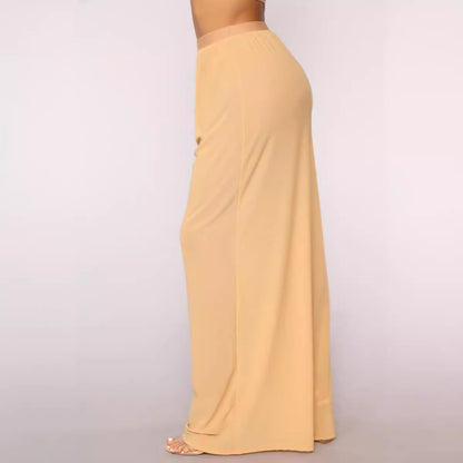 Womens Cover up Pants Sheer Bikini Bottoms Swimsuit Cover up Wide Leg Beach Pants - Seldom Seen Styles