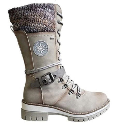 Mid tube square heel round toe martin boots - Seldom Seen Styles