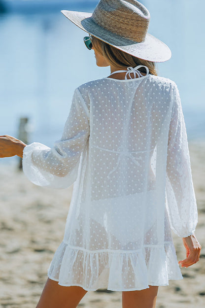Swiss Dot Crochet Beach Cover Up - Seldom Seen Styles