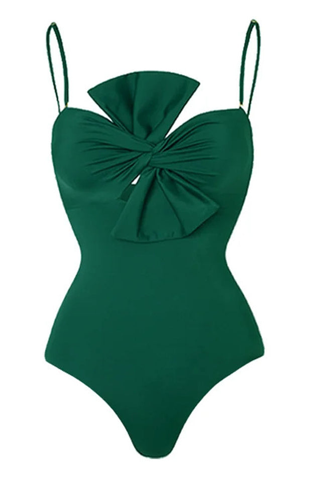 3D Bow Tie Swimsuit & Skirt Set - Seldom Seen Styles