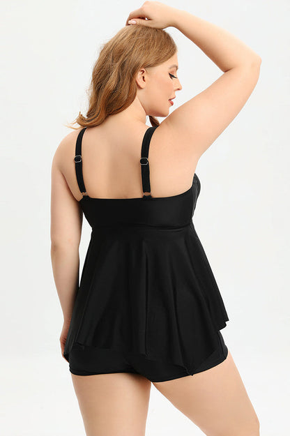 (L-5XL) Plus Size Tankini Swimsuit - Seldom Seen Styles