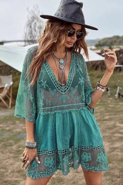 Pool Days Lace Cover Up - Seldom Seen Styles