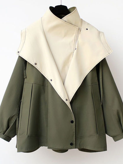 Women's Spring Jacket Korean Windbreaker Female Wild Loose Ladies Outerwear Tops - Seldom Seen Styles