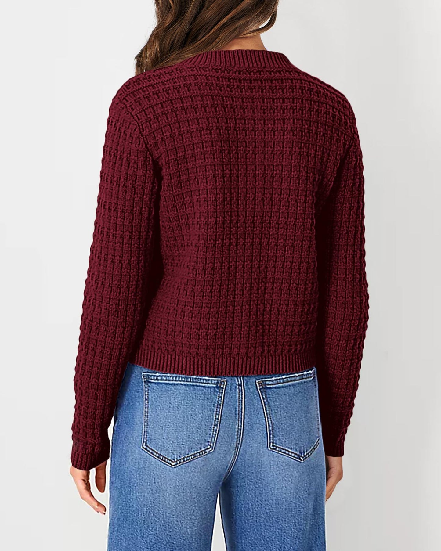 Women's Knit Cardigan Sweaters Casual Long Sleeve Open Front Button Down Trendy Jackets Outerwear