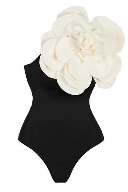 Exaggerated 3D Flower One Piece Swimsuit - Seldom Seen Styles