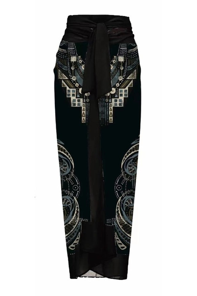 3D Flower One Piece Swimsuit & Skirt Set - Seldom Seen Styles