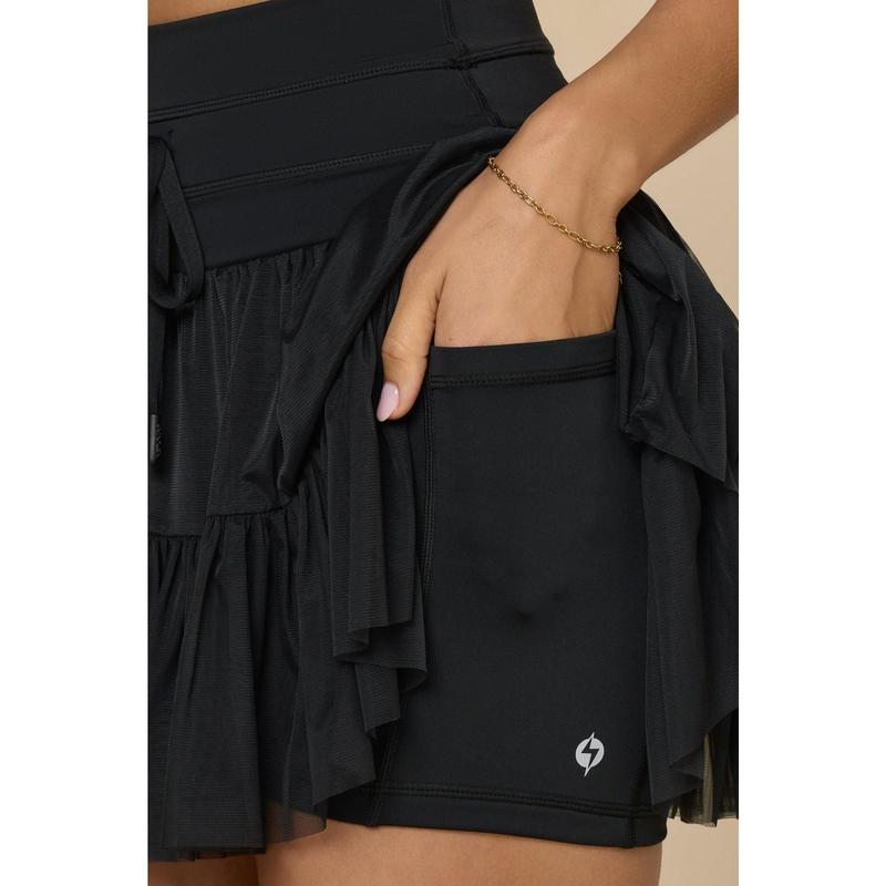Pirouette Skort - Black - Seldom Seen Styles