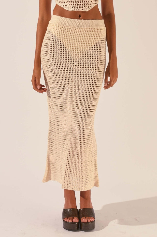 Crochet Midi Top + Skirt Set - Seldom Seen Styles