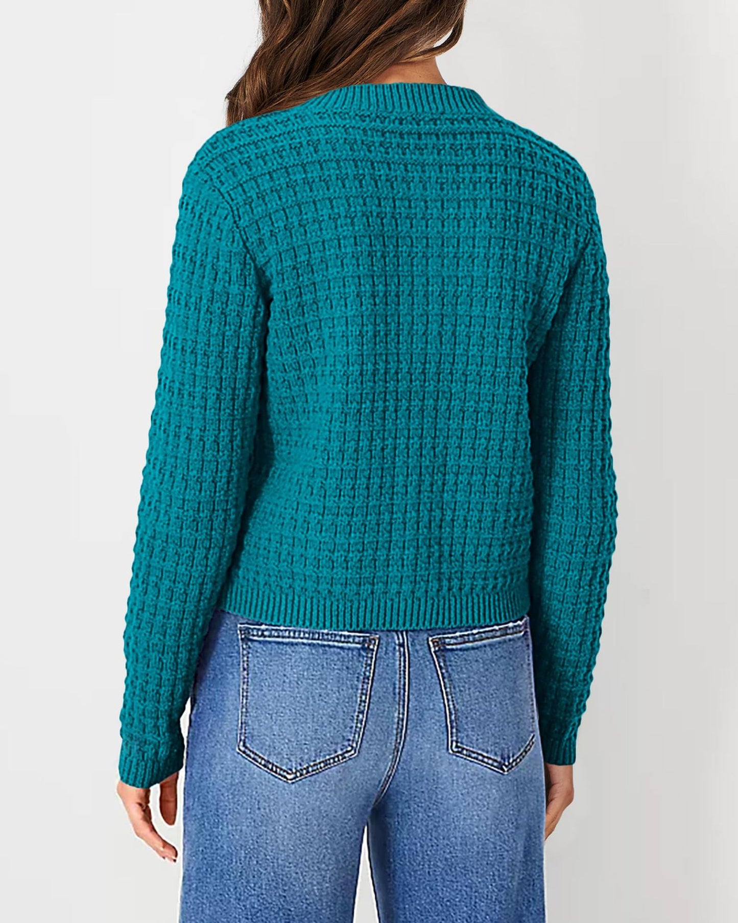 Women's Knit Cardigan Sweaters Casual Long Sleeve Open Front Button Down Trendy Jackets Outerwear