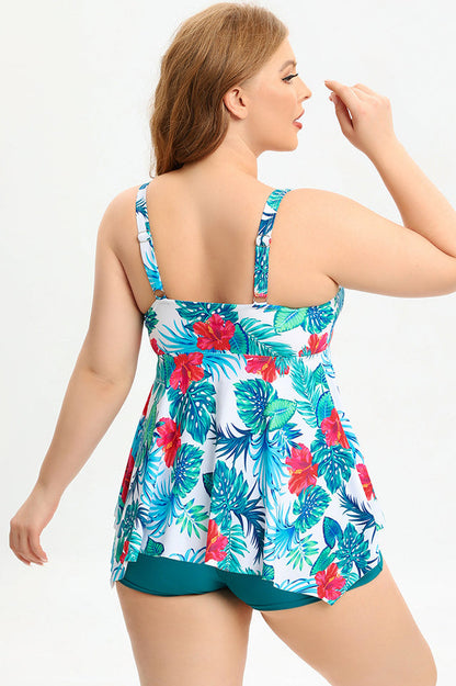 (L-5XL) Plus Size Tankini Swimsuit - Seldom Seen Styles