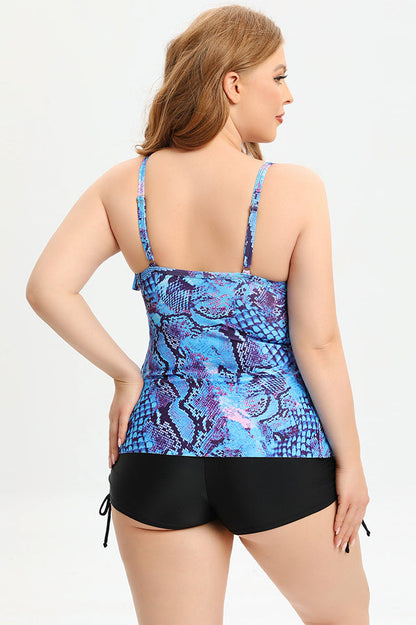 (L-5XL) Plus Size Tankini Swimsuit - Seldom Seen Styles