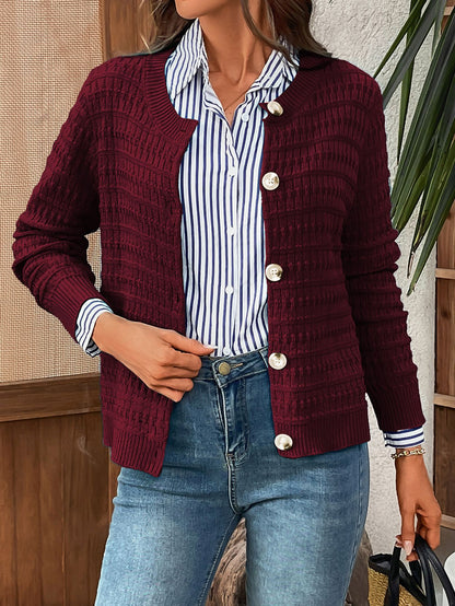 Women's Knit Cardigan Sweaters Casual Long Sleeve Open Front Button Down Trendy Jackets Outerwear