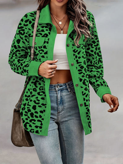 Womens Shacket Jacket Casual Leopard Print Cardigans Coat Oversized Button Down Long Sleeve Shirt 2024 Fashion Outfits - Seldom Seen Styles