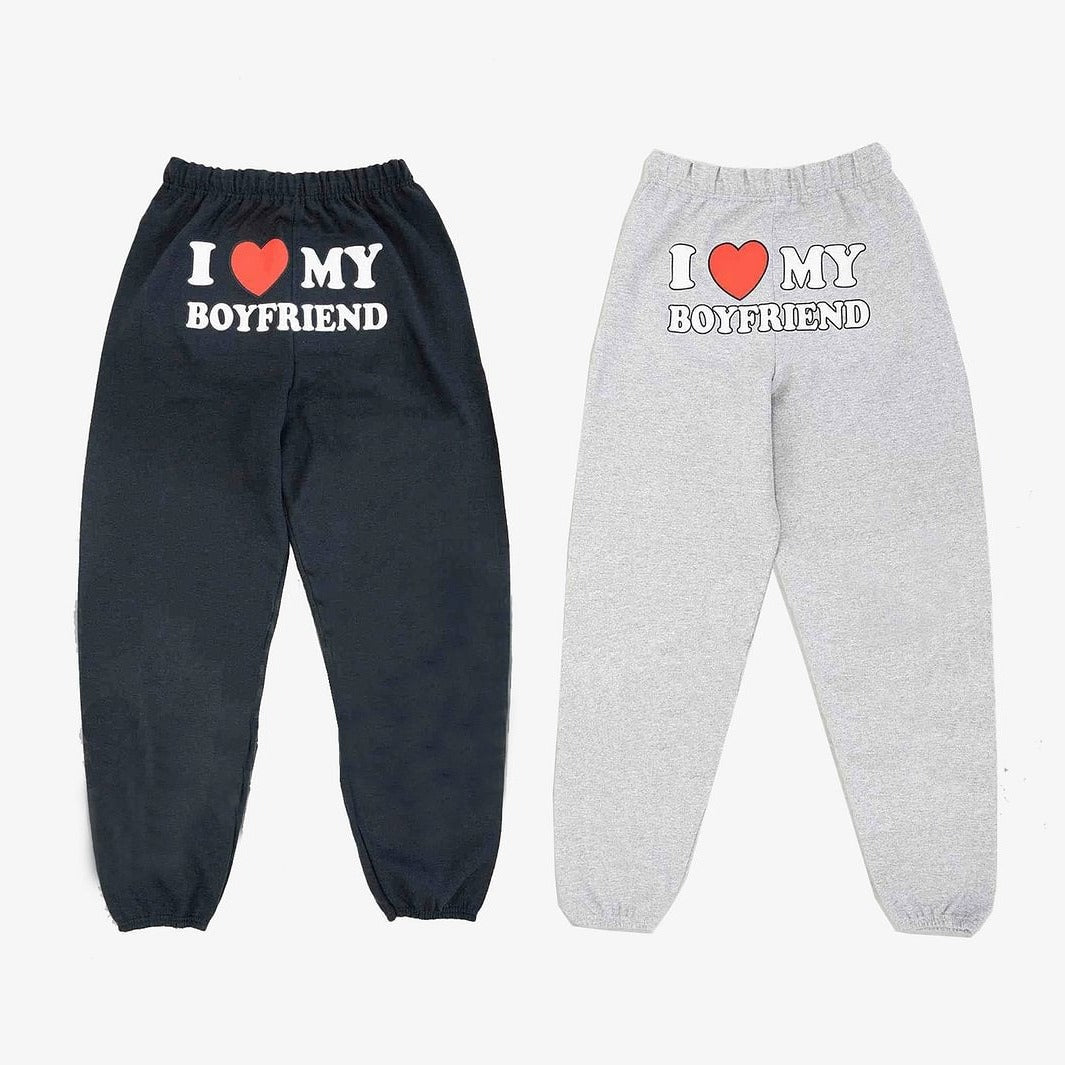 50% OFF🔥I Love My Boyfriend Sweatpants - Seldom Seen Styles