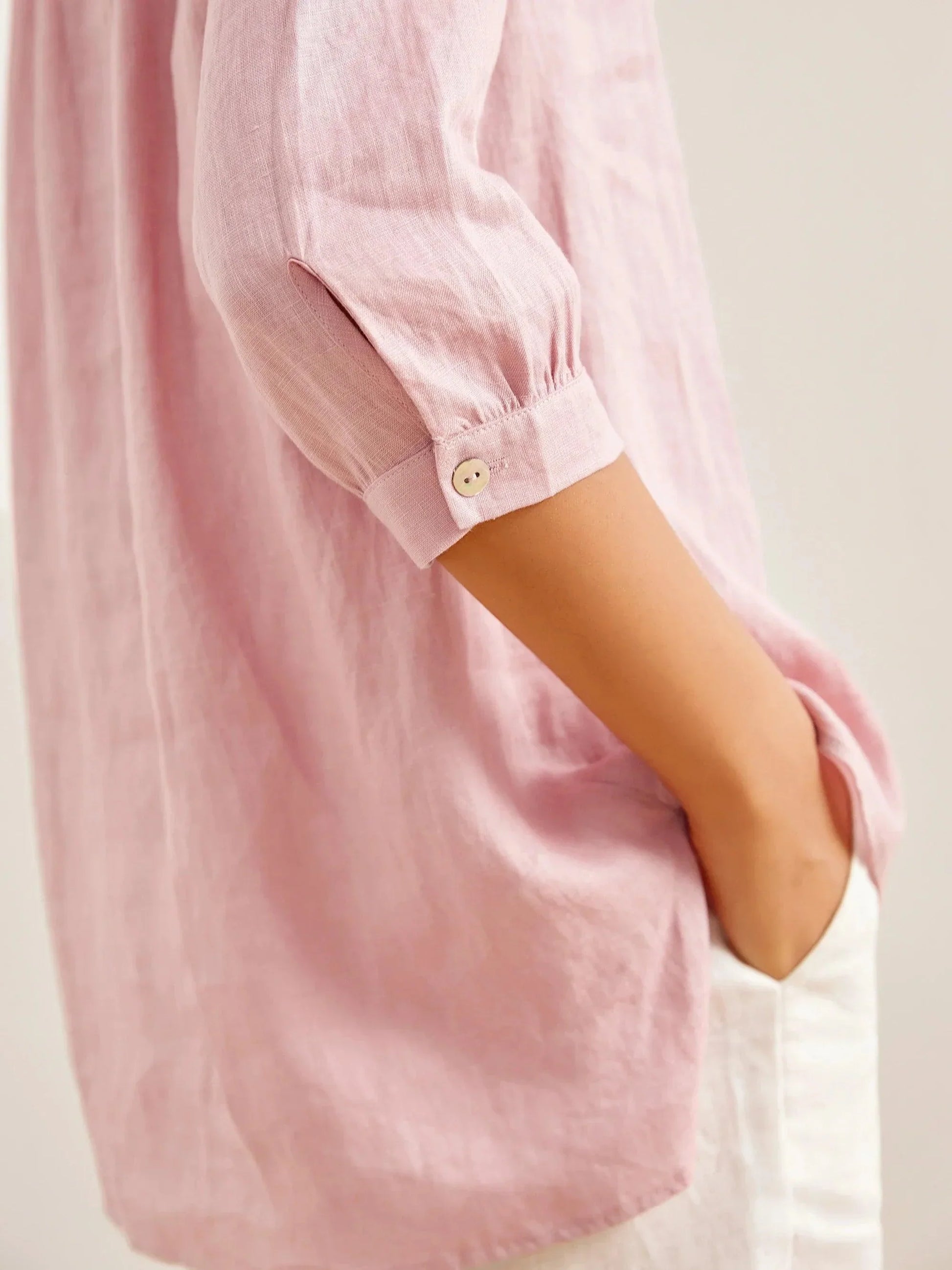 100% Linen Dress Shirt JOANNA - Seldom Seen Styles