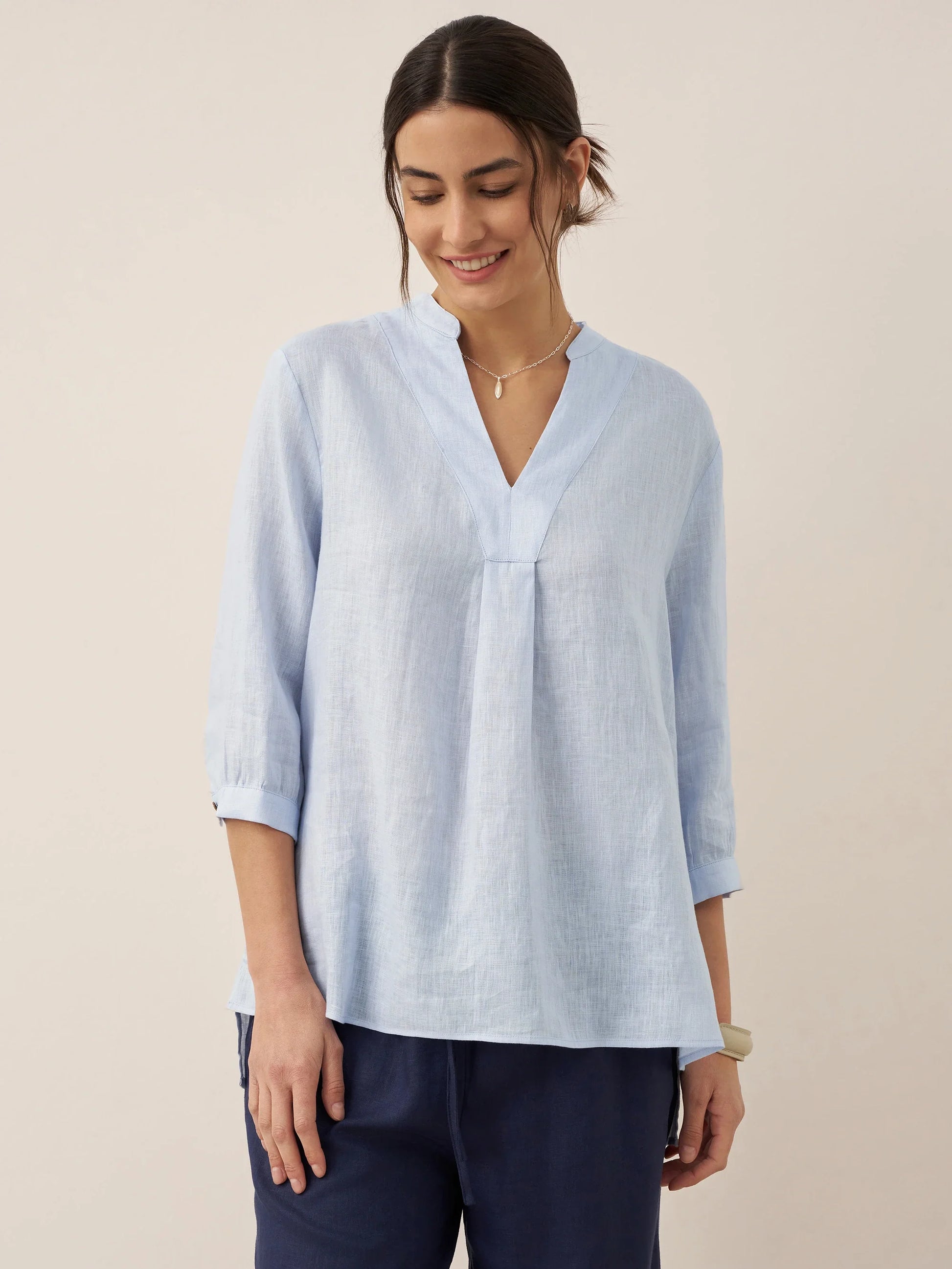 100% Linen Dress Shirt JOANNA - Seldom Seen Styles