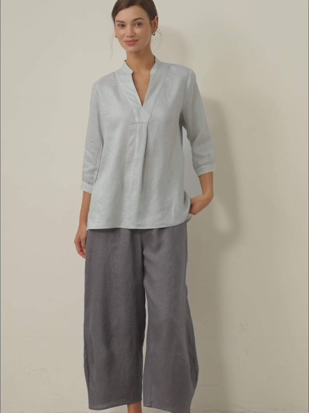 100% Linen Dress Shirt JOANNA - Seldom Seen Styles