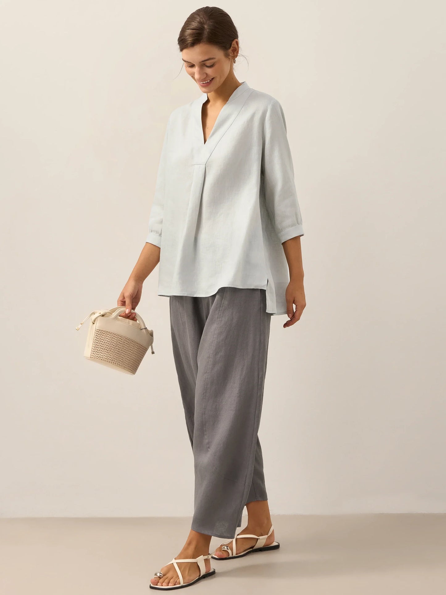 100% Linen Dress Shirt JOANNA