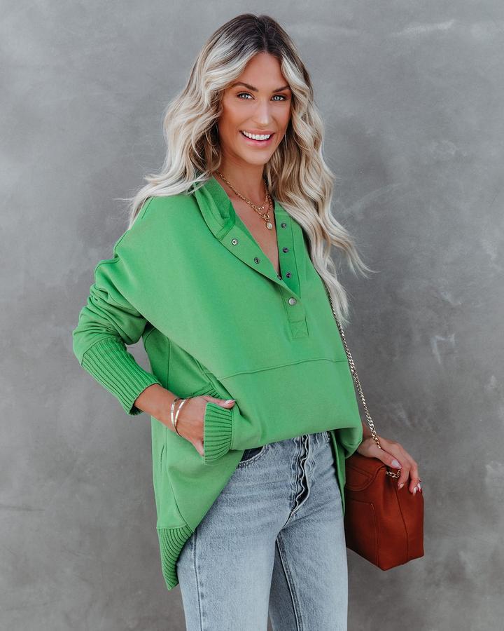 Women's Casual Oversized Sweatshirts Hoodies Button V Neck Long Sleeve Cotton Henley Pullover Hooded Tops 2025 Womenswear Winter Outfits Clothes