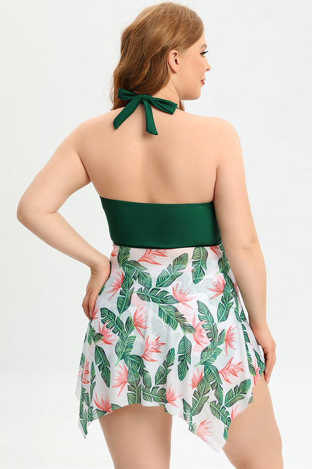 (L-5XL) Plus Size Tankini Swimsuit - Seldom Seen Styles