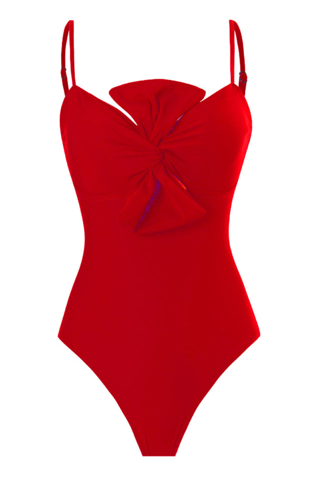 3D Bow Tie Swimsuit & Skirt Set - Seldom Seen Styles