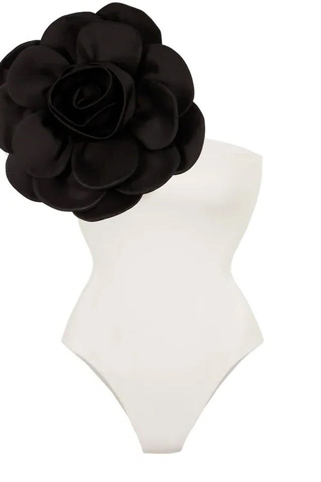 Exaggerated 3D Flower One Piece Swimsuit - Seldom Seen Styles
