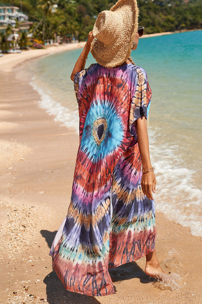 Tropical Pattern Kimono Blouse ( 29 Colors ) - Seldom Seen Styles