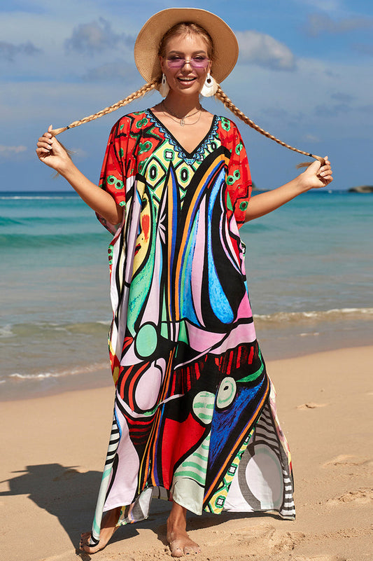 Tropical Pattern Kimono Blouse ( 29 Colors ) - Seldom Seen Styles