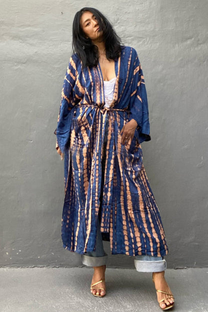 Beach Color Block Printing Cover Up - Seldom Seen Styles